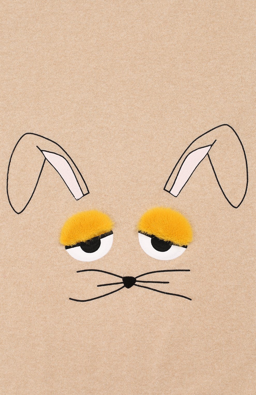 Кашемировое одеяло с меховой отделкой FENDI, арт. BUJ121/A8LH, фото 2