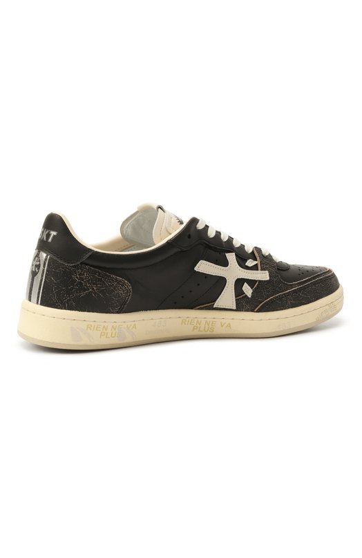 Кожаные кеды Bskt Clay Premiata BSKTCLAY/VAR 7265 Чёрный  BSKTCLAY/VAR 7265 Фото 5
