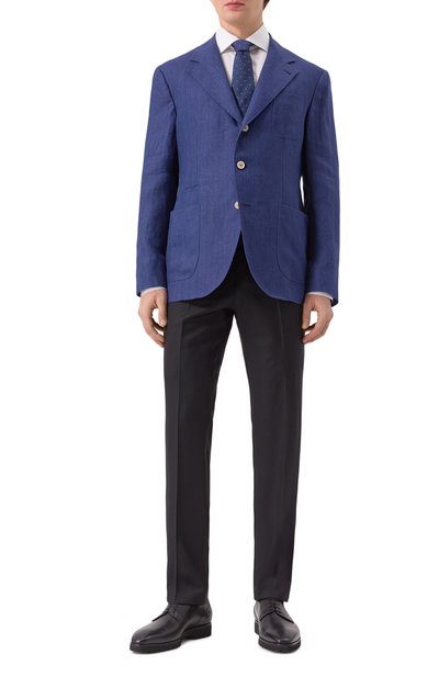 Льняной пиджак BRUNELLO CUCINELLI, арт. MB4267BND, фото 3