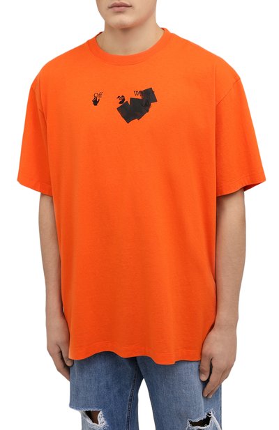 Хлопковая футболка OFF-WHITE, арт. 0MAA038F21JER008, фото 3