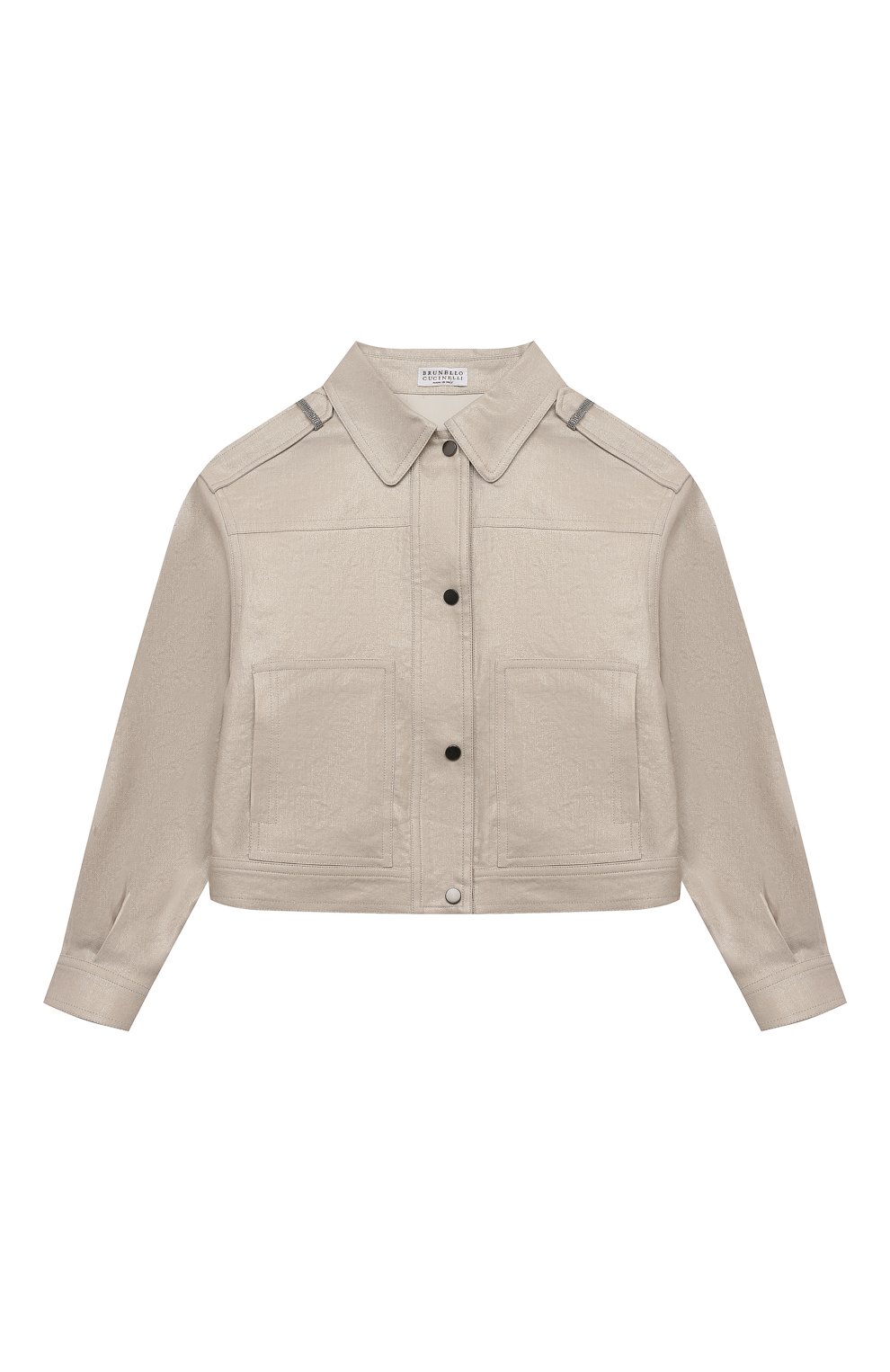 Куртка из хлопка и льна BRUNELLO CUCINELLI, арт. BH500S032A, фото 1