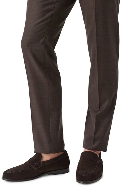 Замшевые пенни-лоферы DOUCAL'S, арт. DU3397MARIUY009T, фото 3