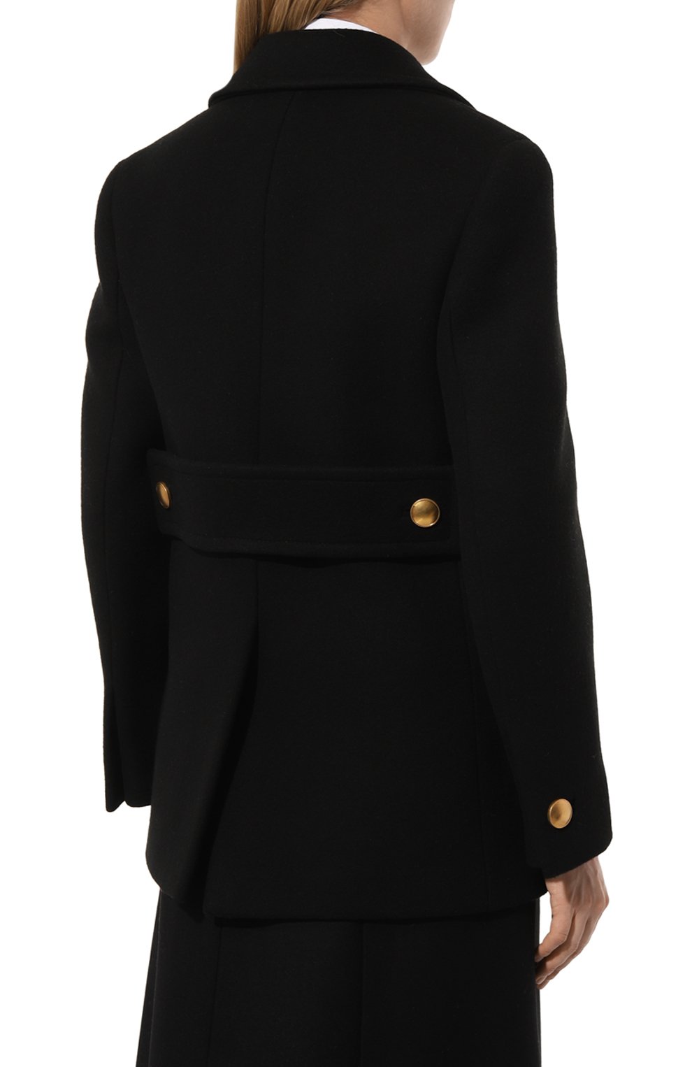 Шерстяное полупальто PRADA, арт. P693MG-1UNU-F0002-212, фото 4