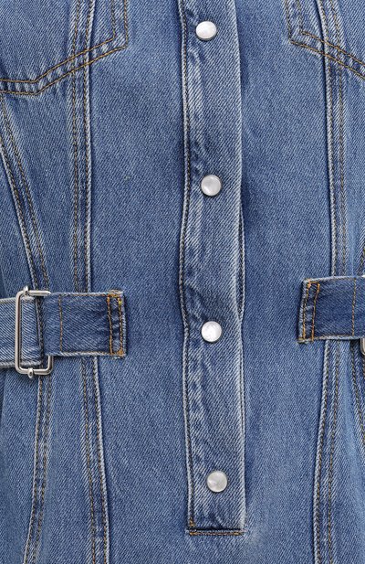 Джинсовое платье MSGM синего цвета по цене 49250 руб., арт. 3041MDA40L 217280, фото 5 Джинсовое платье MSGM, арт. 3041MDA40L 217280, фото 5