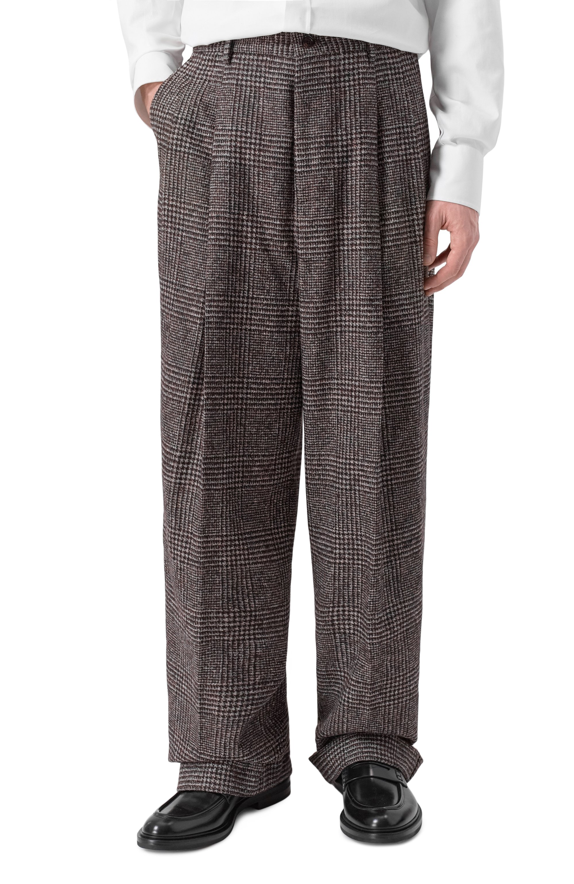 Брюки из шерсти и хлопка DOLCE & GABBANA, арт. GP160T/FQMKD, фото 3