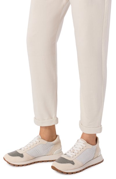 Комбинированные кроссовки BRUNELLO CUCINELLI, арт. MZSFG1960, фото 2