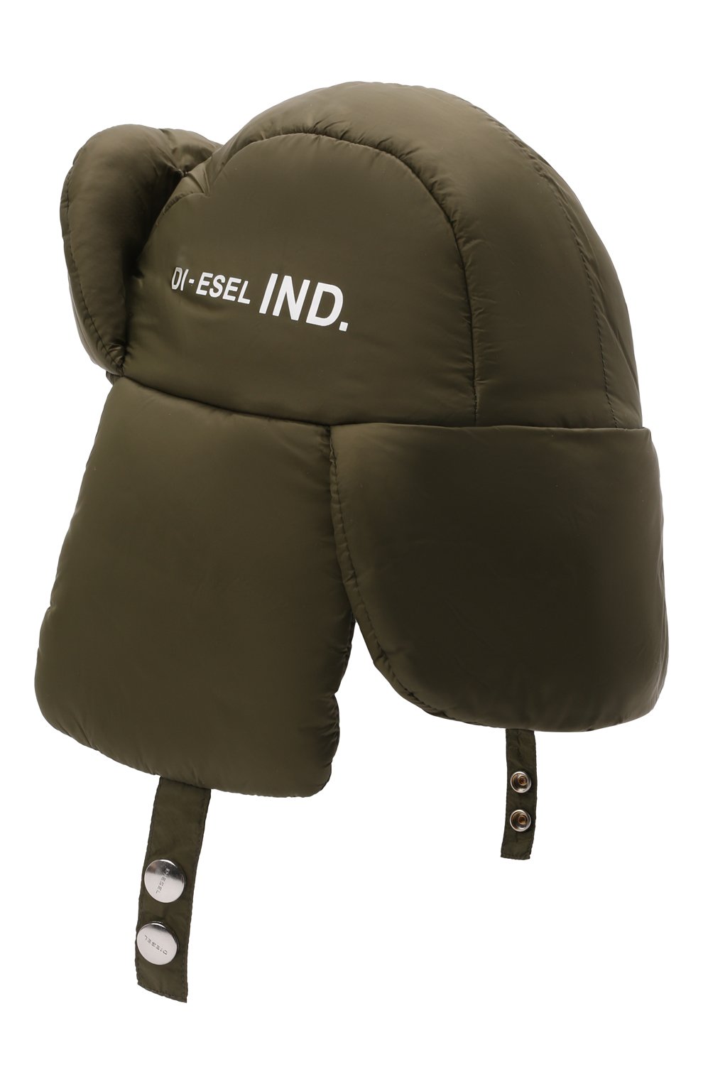 Шапка-ушанка DIESEL зеленого цвета по цене 4725 руб., арт. J00361-KXB9C, фото 2 Шапка-ушанка DIESEL, арт. J00361-KXB9C, фото 2