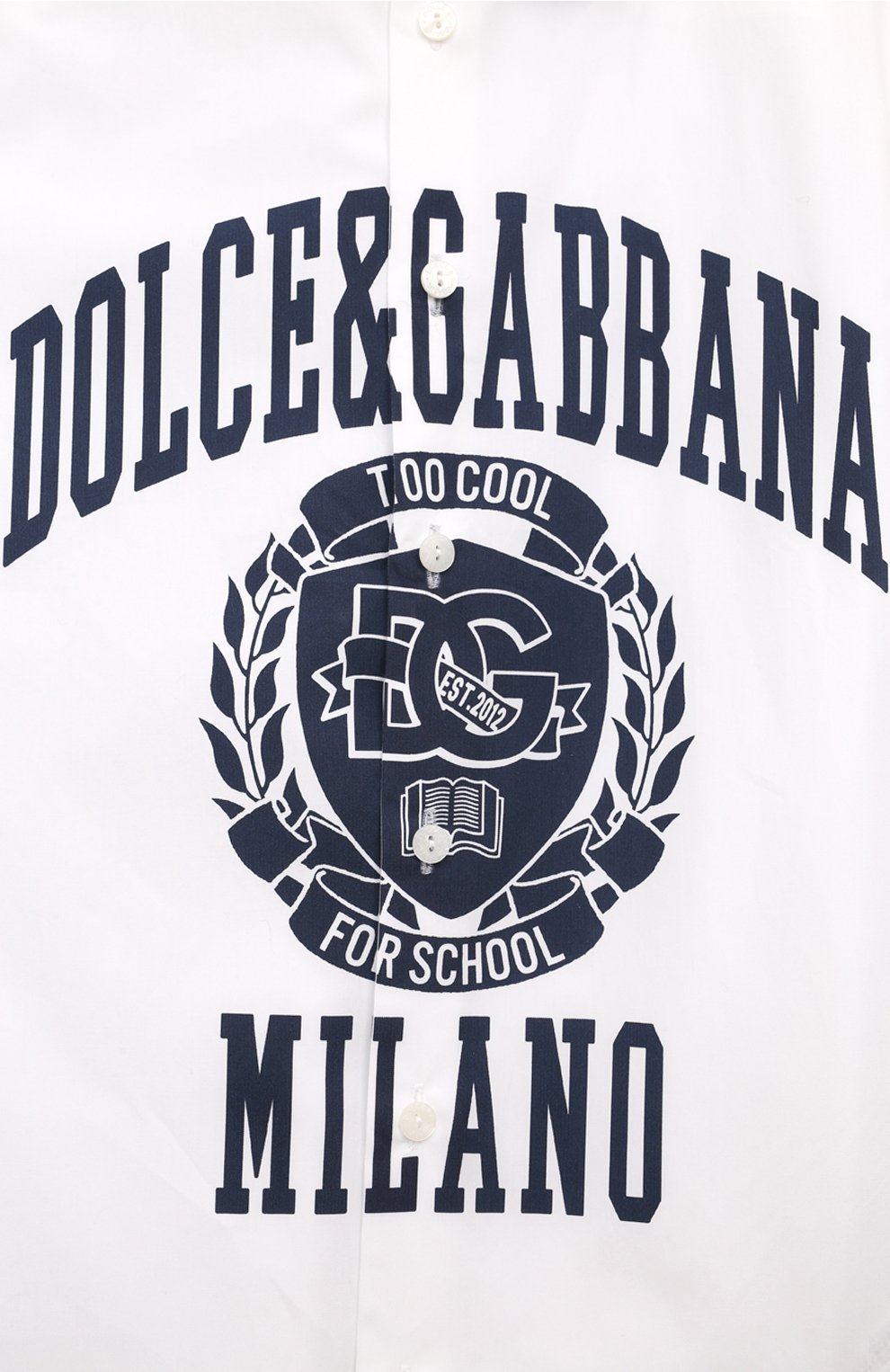 Хлопковая рубашка DOLCE & GABBANA, арт. L43S57/G7NML, фото 3