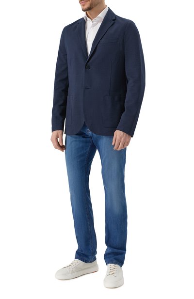 Хлопковый пиджак HARRIS WHARF LONDON, арт. C8P22PYG, фото 3