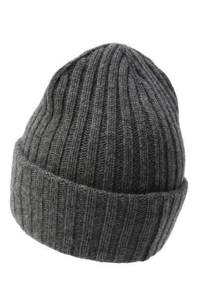 Шапка из шерсти и вискозы GANNI темно-серого цвета по цене 16450 руб., арт. A6928, фото 2 Шапка из шерсти и вискозы GANNI, арт. A6928, фото 2