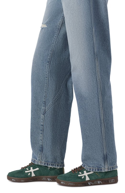 Замшевые кеды Bskt Clay-D Premiata BSKTCLAD/VAR 7687 Зелёный  BSKTCLAD/VAR 7687 Фото 2