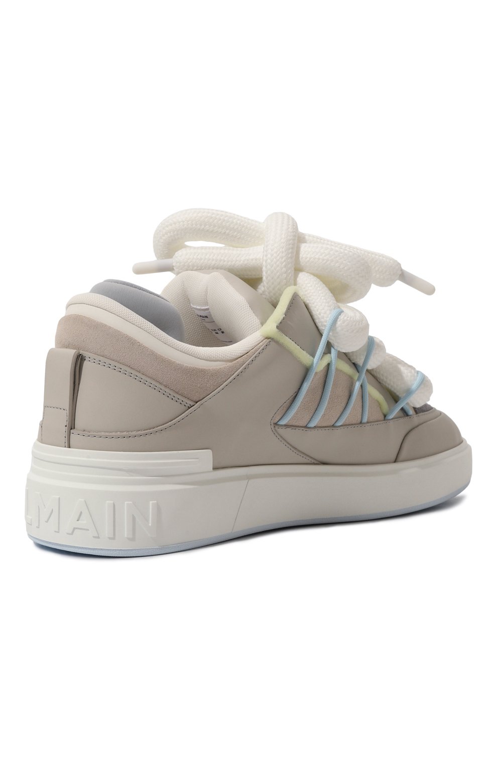 Кожаные кеды b-court BALMAIN, арт. DM1VI361/LGCT, фото 5