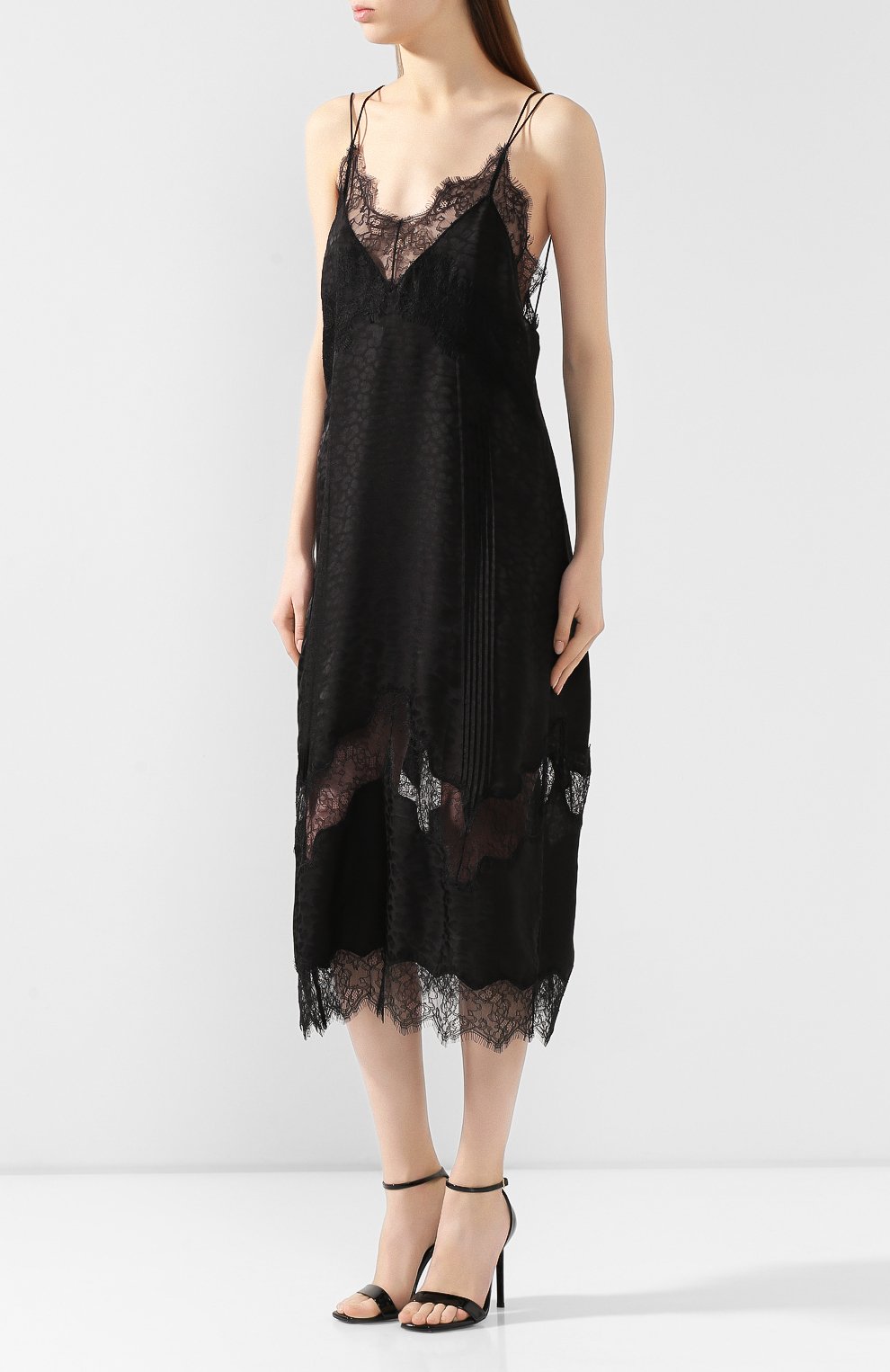 Атласное платье ZADIG AND VOLTAIRE черного цвета по цене 89950 руб., арт. WHCP0425F, фото 3 Атласное платье ZADIG AND VOLTAIRE, арт. WHCP0425F, фото 3