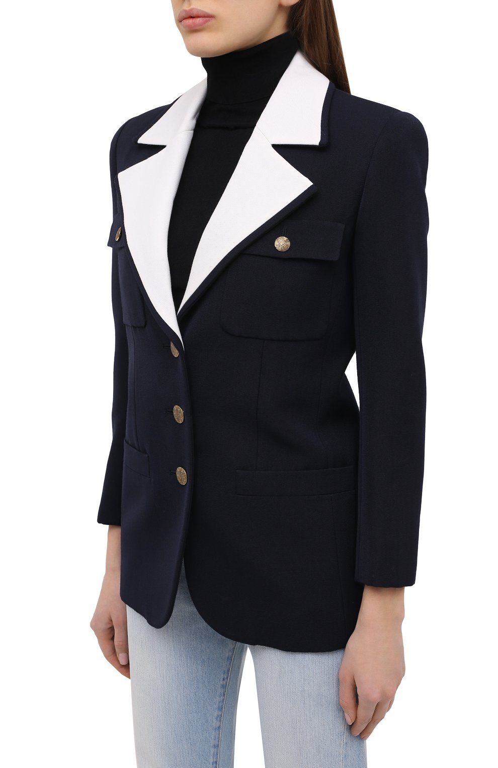 Шерстяной жакет SAINT LAURENT, арт. 636875/Y806V, фото 3