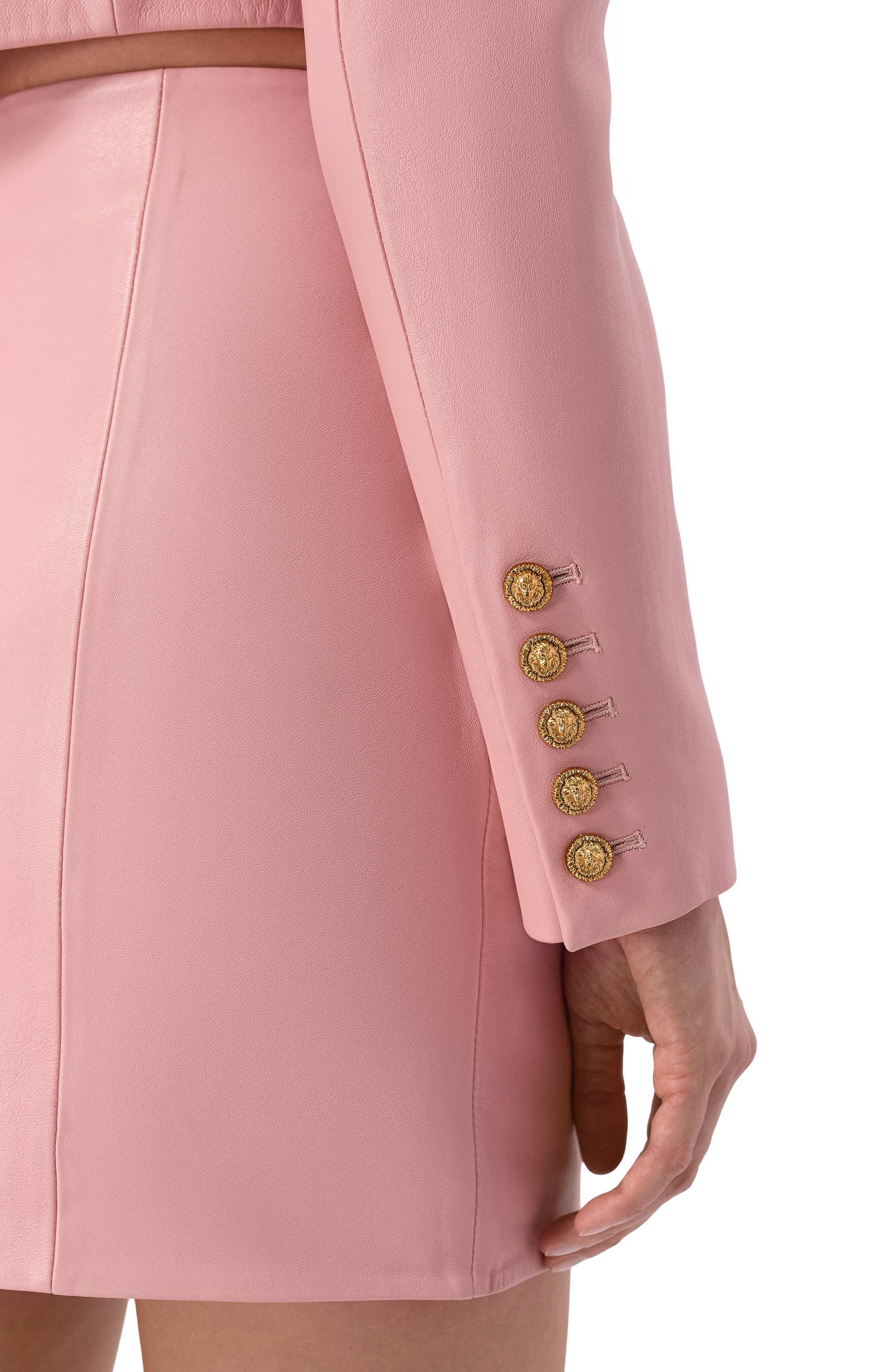 Кожаный жакет BALMAIN, арт. GF1SD252/LE04, фото 5