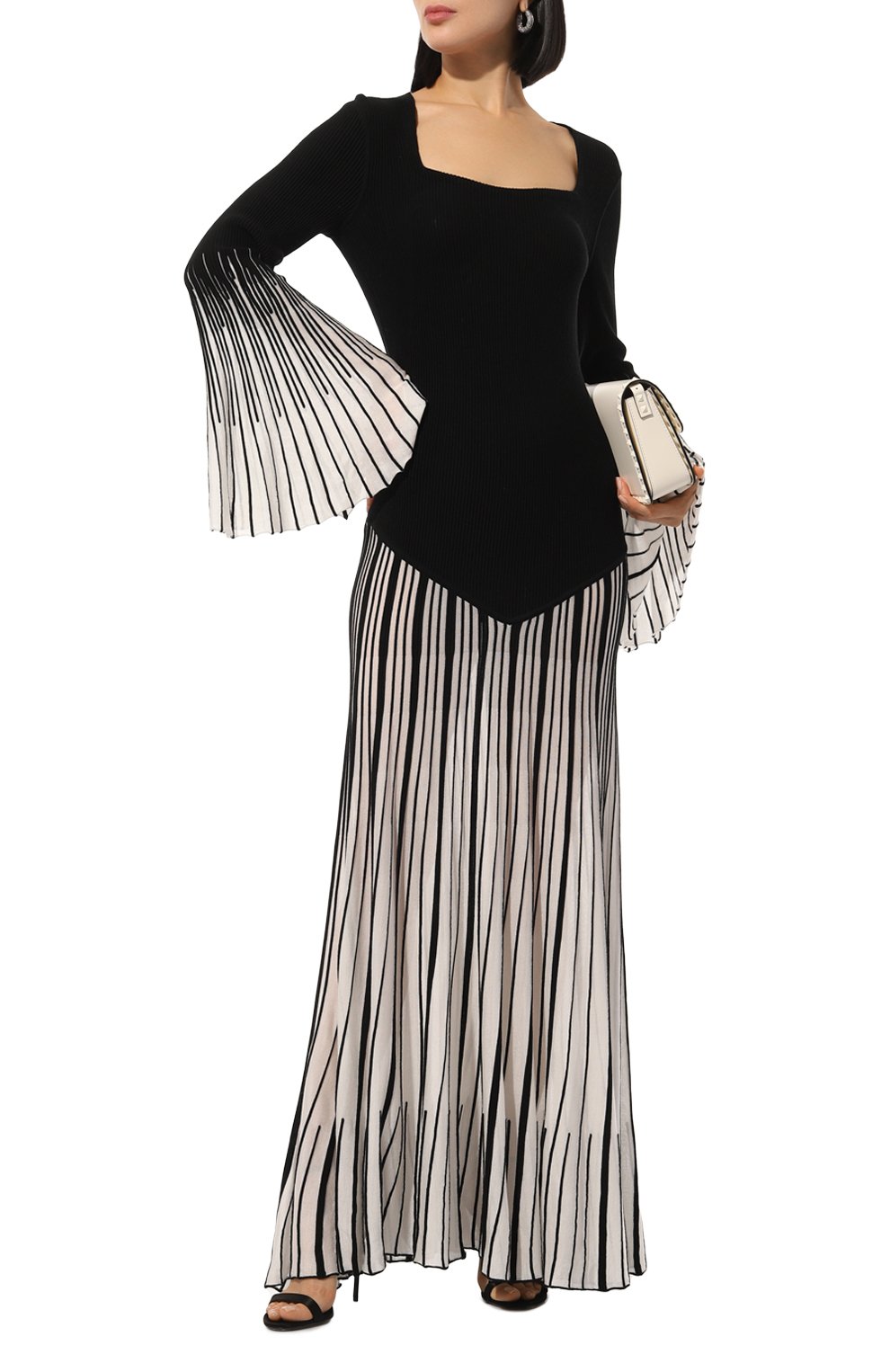 Платье из шерсти и шелка CHLOÉ, арт. CHC23AMR04662 001, фото 2