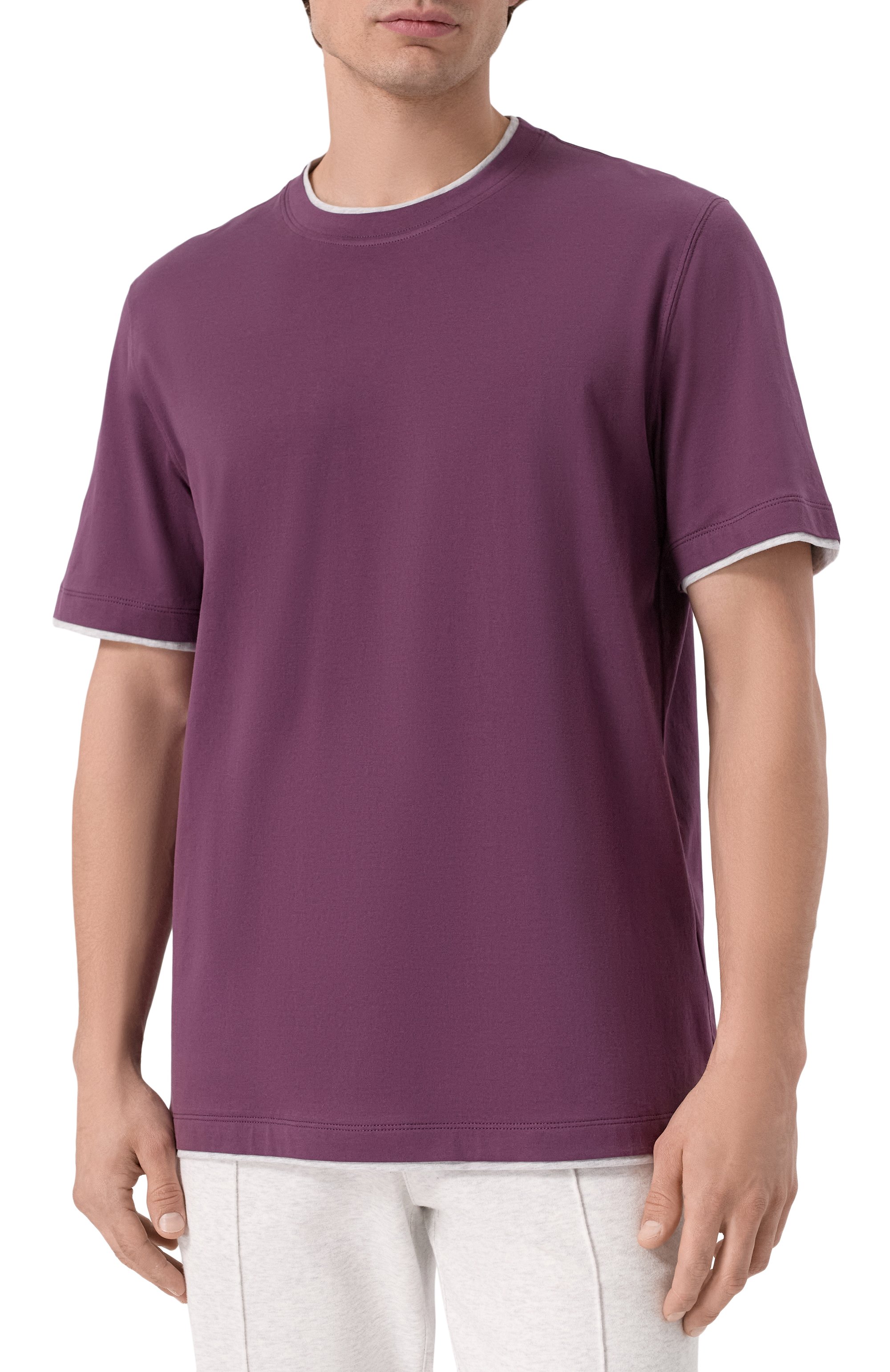 Хлопковая футболка BRUNELLO CUCINELLI, арт. M0B137427, фото 3