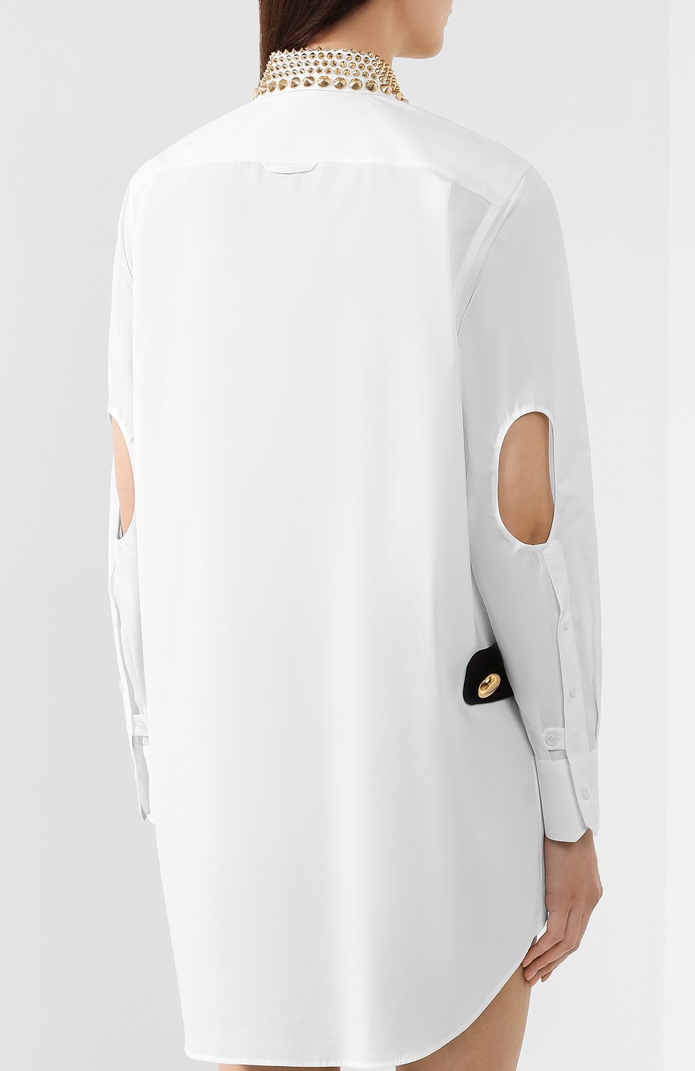 Хлопковое платье PRADA, арт. P38L6R-1UIB-F0YPF, фото 4