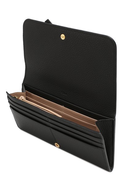 Кожаный кошелек alphabet CHLOÉ черного цвета по цене 75100 руб., арт. CHC17AP942H9Q, фото 3 Кожаный кошелек alphabet CHLOÉ, арт. CHC17AP942H9Q, фото 3