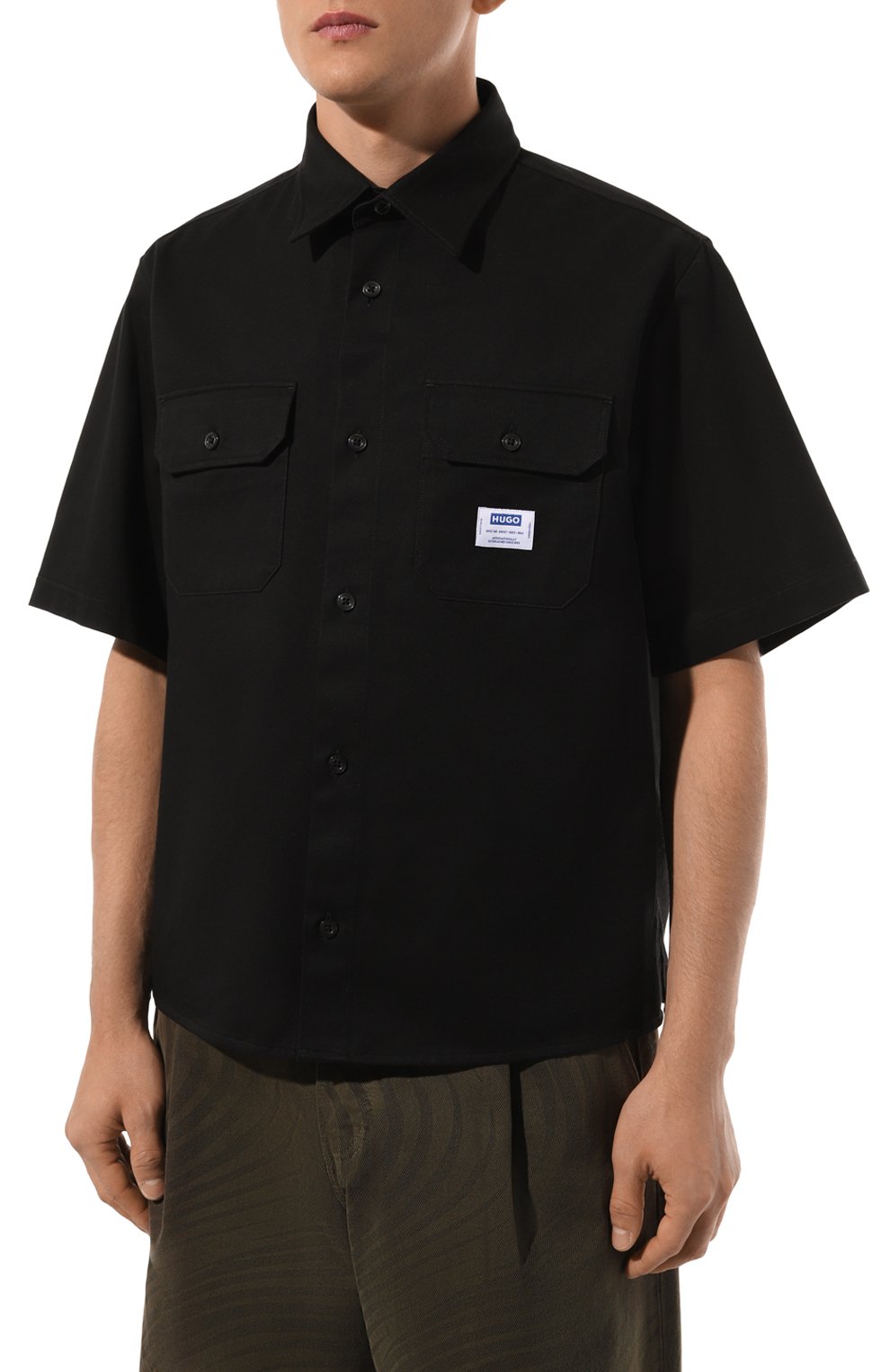 Хлопковая рубашка HUGO BLUE, арт. 50517871, фото 3