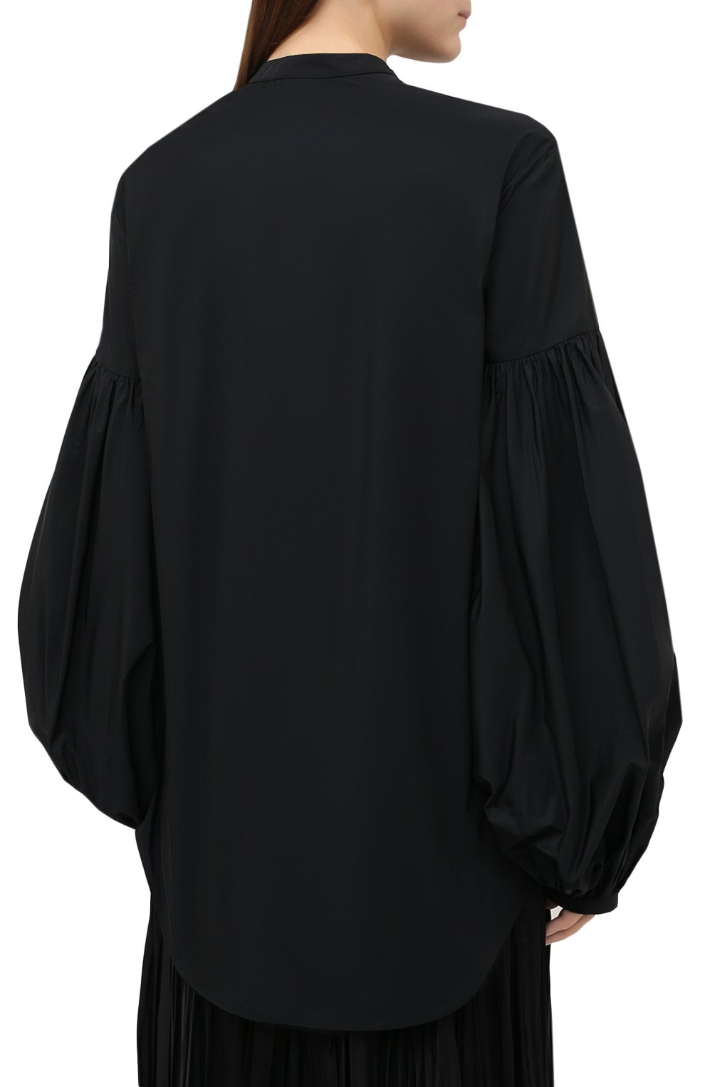 Блузка JIL SANDER черного цвета по цене 59950 руб., арт. JSWR605306-WR442200, фото 4 Блузка JIL SANDER, арт. JSWR605306-WR442200, фото 4