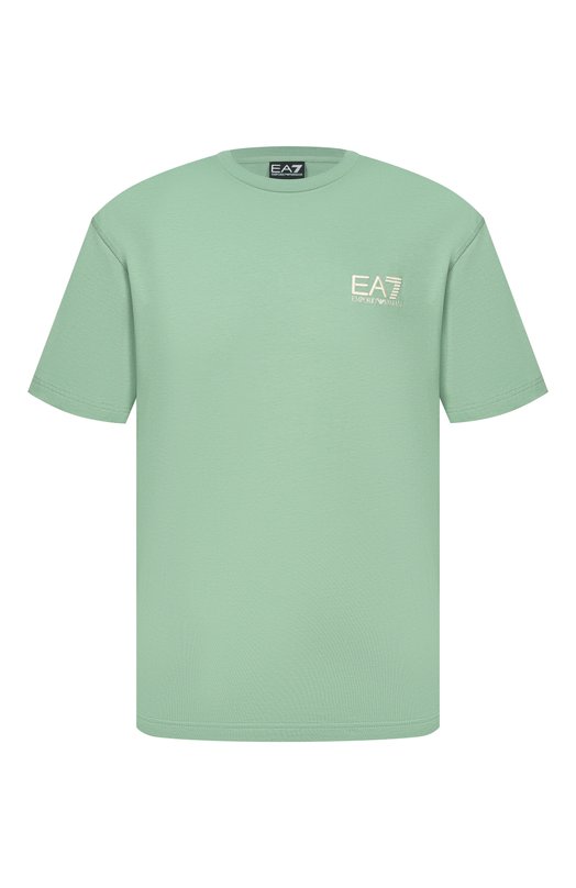Хлопковая футболка EA7 7M001402/AF22264 Зелёный 7M001402/AF22264