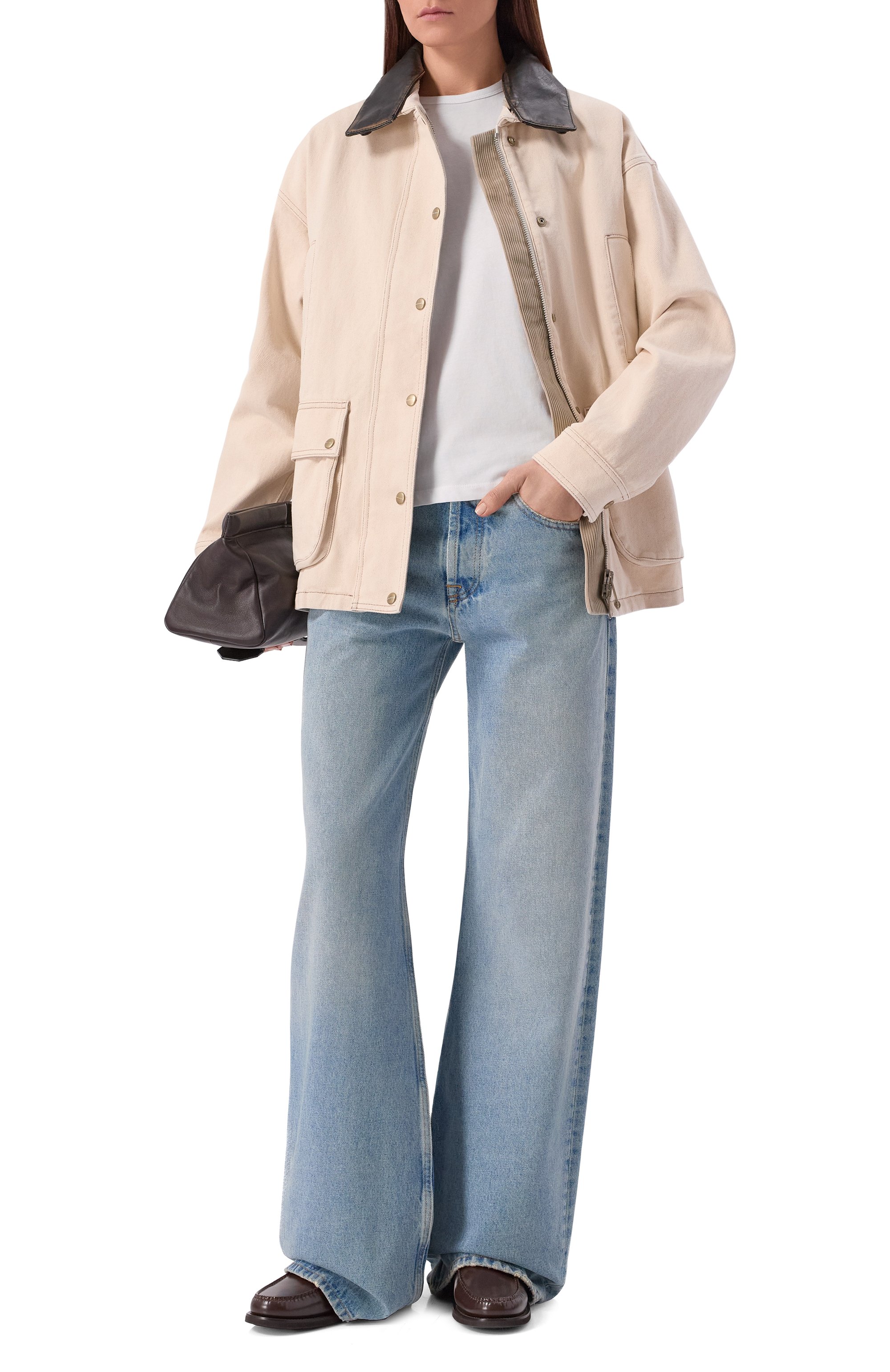 Джинсовая куртка HALFBOY, арт. HS261W0017 DM013/DENIM PARKA, фото 2