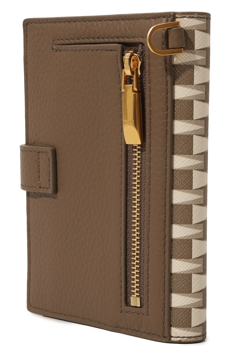Женские портмоне BALLY коричневого цвета, арт. WL005D/TP046 | Фото 2 (Материал сплава: Проставлено; Материал: Натуральная кожа, Пластик; Нос: Не проставлено)