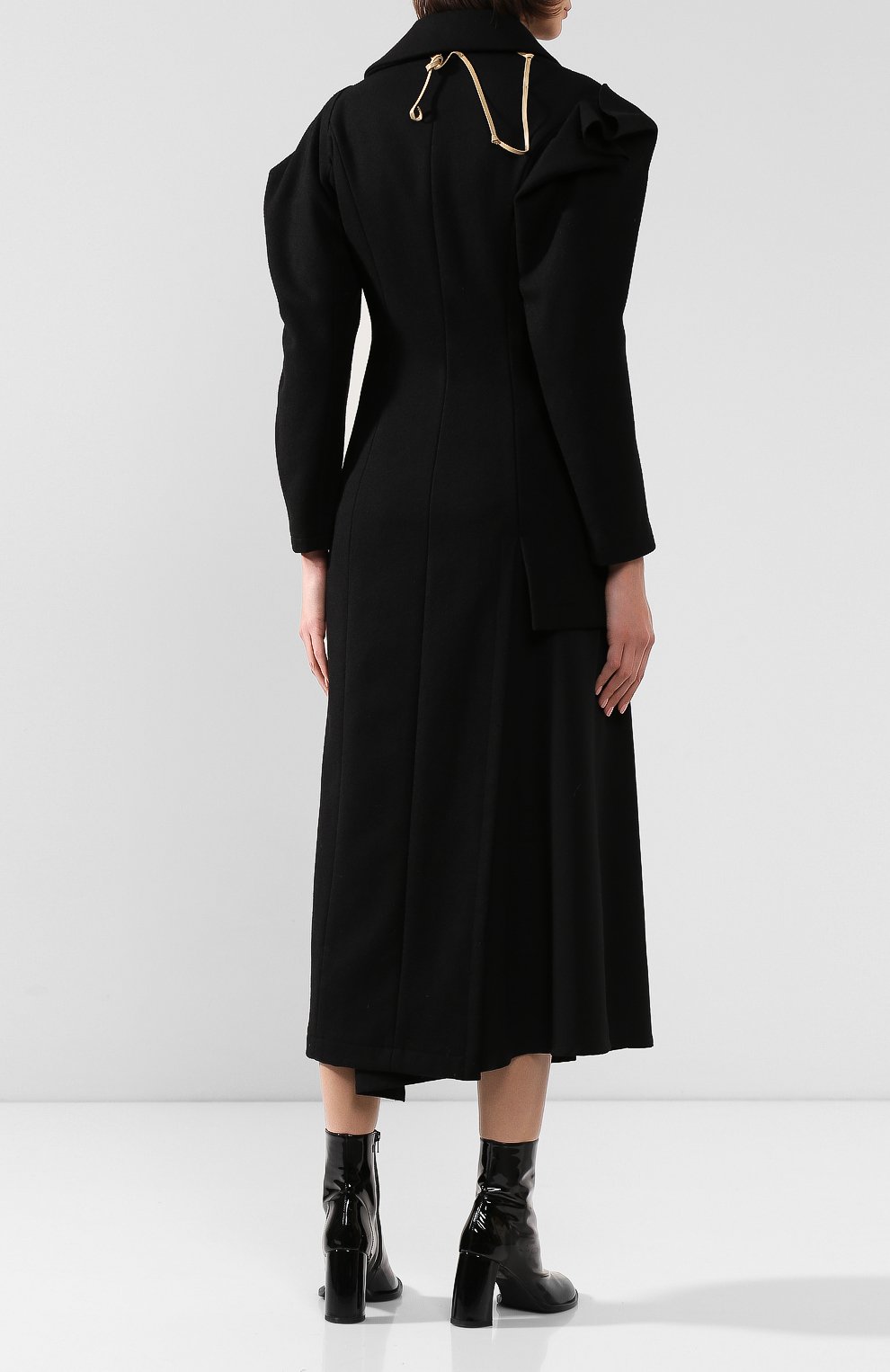 Шерстяное пальто YOHJI YAMAMOTO, арт. FC-C09-111, фото 4