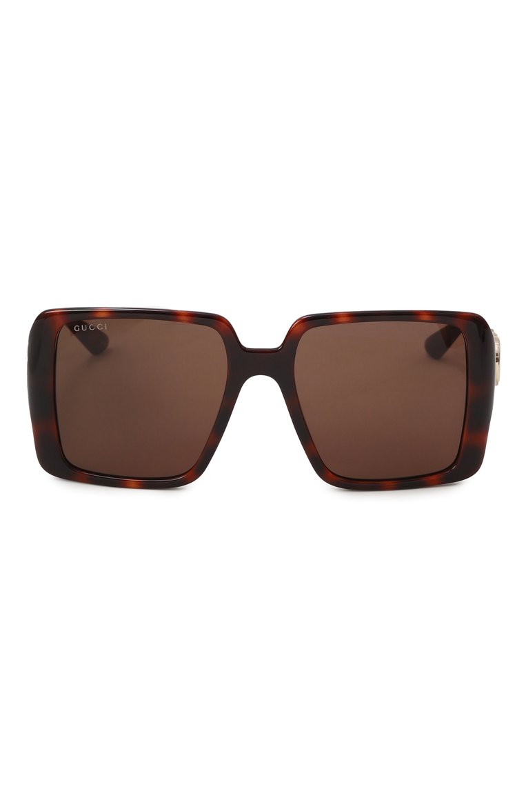 Женские солнцезащитные очки GUCCI коричневого цвета, арт. GG1692S 002 | Фото 3 (Региональные ограничения белый список (Axapta Mercury): Не проставлено; Материал: Пластик; Нос: Не проставлено; Тип очков: С/з; Оптика Гендер: оптика-женское; Очки форма: Квадратные)