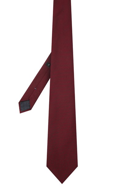 Шелковый галстук ZEGNA бордового цвета по цене 19950 руб., арт. Z3D00T/1XW, фото 3 Шелковый галстук ZEGNA, арт. Z3D00T/1XW, фото 3