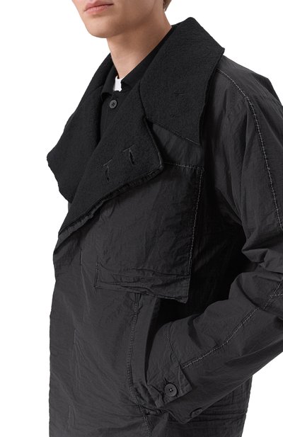 Куртка из хлопка и шерсти TRANSIT темно-серого цвета по цене 133500 руб., арт. CFUTRB0241, фото 5 Куртка из хлопка и шерсти TRANSIT, арт. CFUTRB0241, фото 5