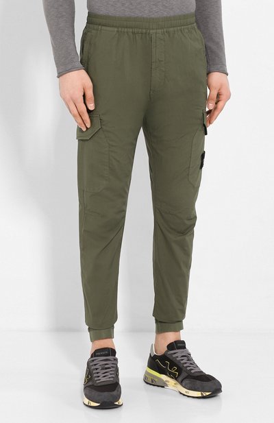 Хлопковые джоггеры STONE ISLAND, арт. 721531403, фото 3