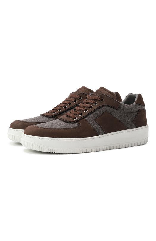 Комбинированные кеды Corneliani 26TM70-2620906 Коричневый 26TM70-2620906