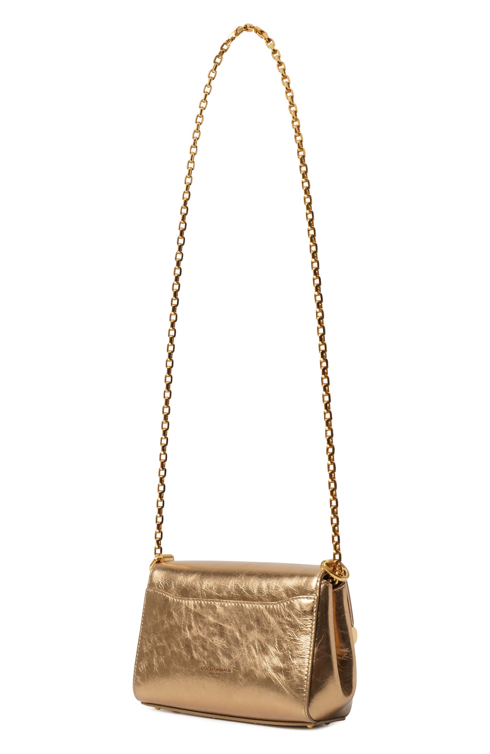 Сумка marlene mini DOLCE & GABBANA золотого цвета по цене 229500 руб., арт. BB7766/AC662, фото 4 Сумка marlene mini DOLCE & GABBANA, арт. BB7766/AC662, фото 4