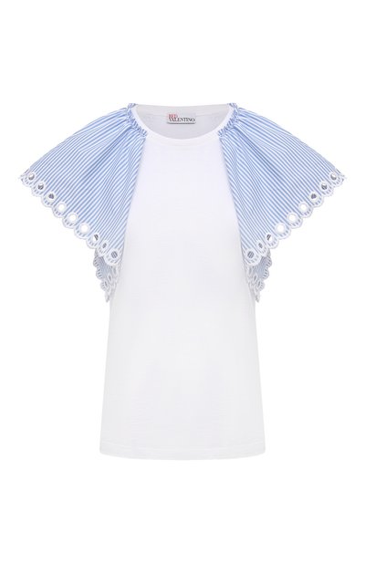 Женская хлопковая футболка REDVALENTINO, арт. VR0MG09I/5W5