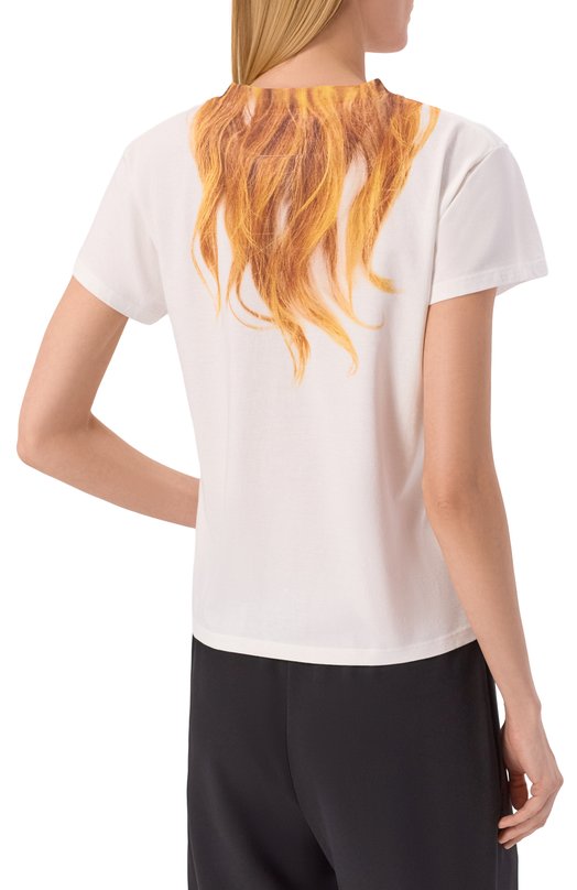 Хлопковая футболка MM6 S52GC0361/M20048 Белый  S52GC0361/M20048 Фото 4