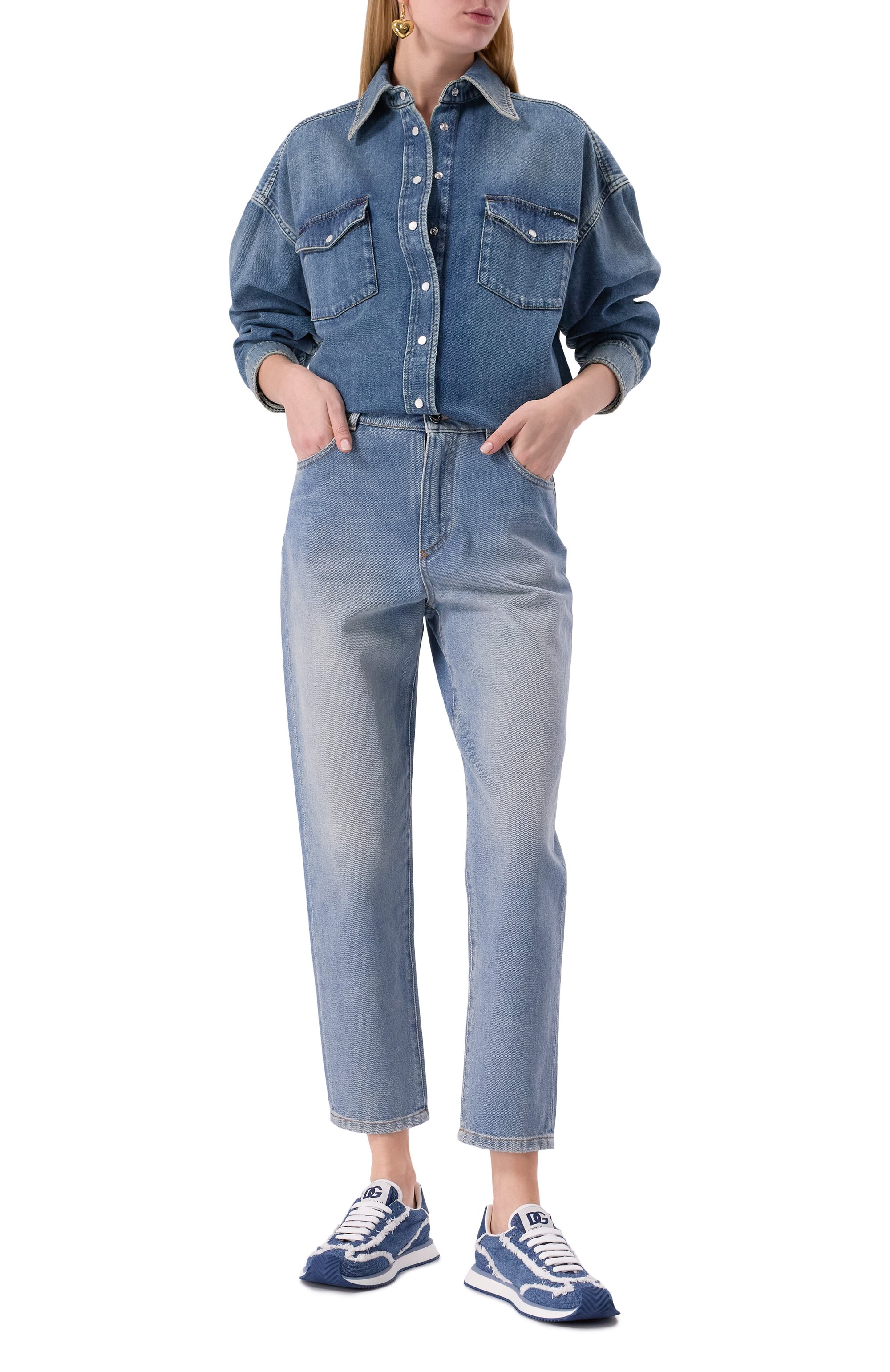 Джинсовая рубашка DOLCE & GABBANA, арт. F5T15D/G8MM1, фото 2