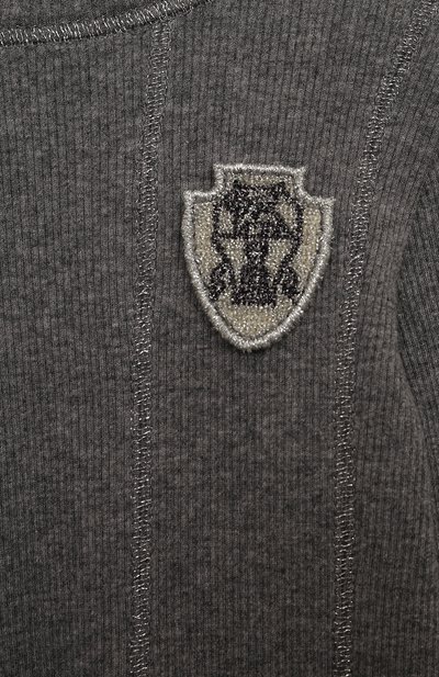 Платье из хлопка и кашемира BRUNELLO CUCINELLI, арт. BB056A315A, фото 3