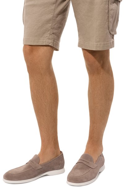 Замшевые пенни-лоферы KITON, арт. USSA075N00977, фото 3