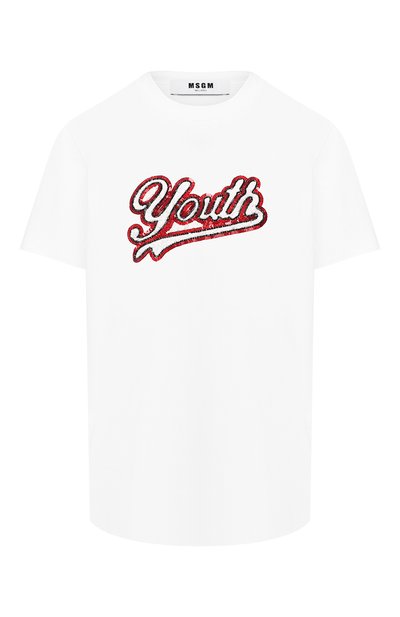 Женская хлопковая футболка MSGM, арт. 2741MDM106 195797