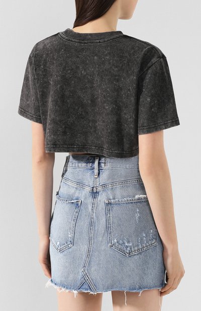 Хлопковая футболка ALEXANDER WANG темно-серого цвета по цене 18700 руб., арт. 1CC1201321, фото 4 Хлопковая футболка ALEXANDER WANG, арт. 1CC1201321, фото 4
