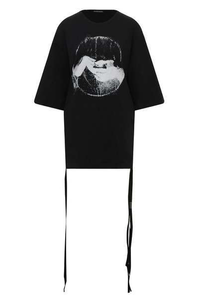 Женская хлопковая футболка ANN DEMEULEMEESTER, арт. 2402-W-JTS06-37-FA206-099