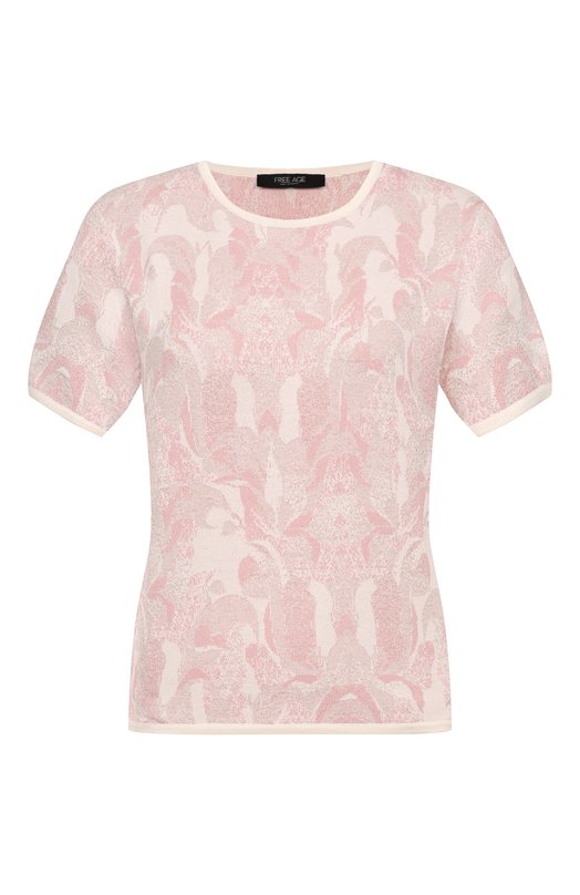 Пуловер из шелка и вискозы Freeage S26.JM176M.6079.601 Розовый S26.JM176M.6079.601