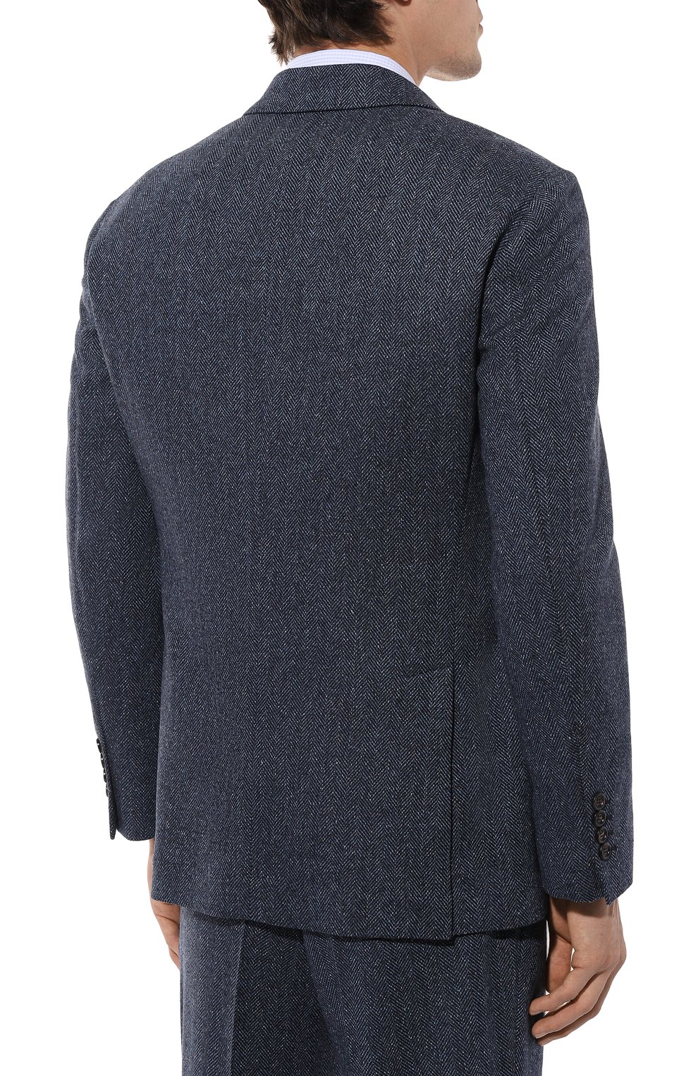 Костюм из шерсти и шелка BRUNELLO CUCINELLI темно-синего цвета по цене 632500 руб., арт. MY452LDWH, фото 5 Костюм из шерсти и шелка BRUNELLO CUCINELLI, арт. MY452LDWH, фото 5