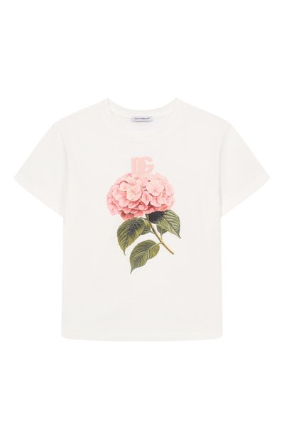 Хлопковая футболка DOLCE & GABBANA, арт. L5JTNK/G7P1G_001