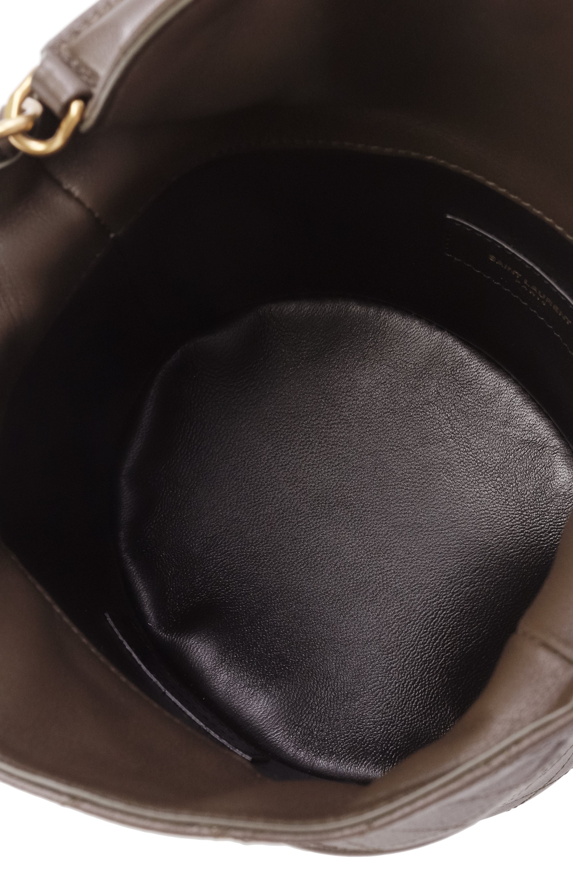 Сумка gaby SAINT LAURENT темно-коричневого цвета по цене 299500 руб., арт. 763961/1EL07, фото 5 Сумка gaby SAINT LAURENT, арт. 763961/1EL07, фото 5