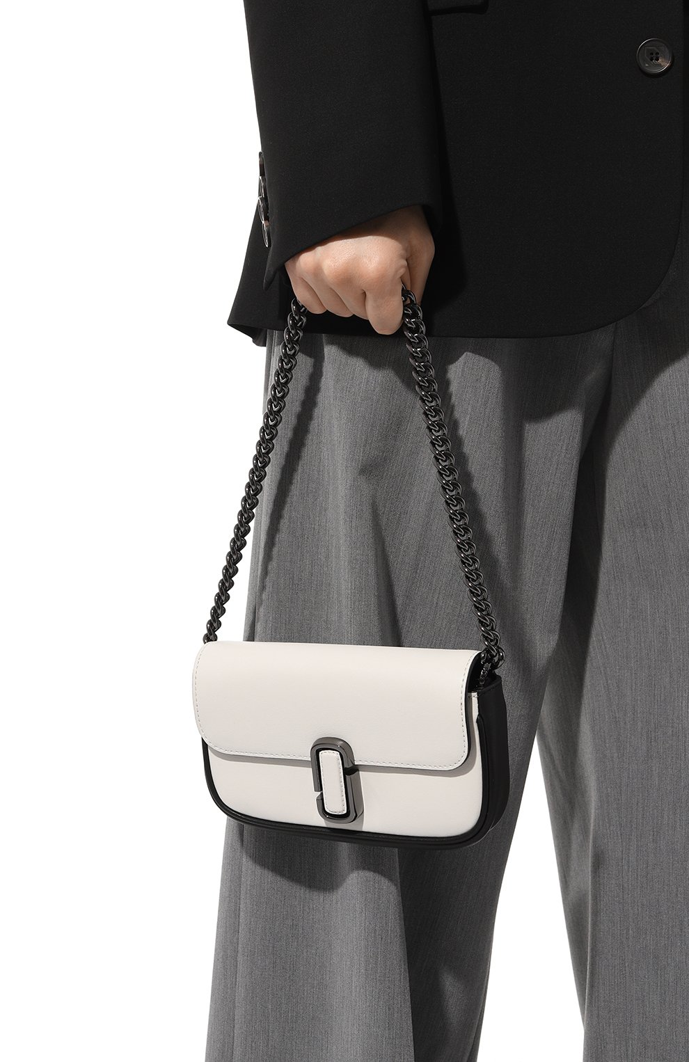 Сумка j marc MARC JACOBS (THE) черно-белого цвета по цене 53050 руб., арт. 2P3HSH028H01, фото 2 Сумка j marc MARC JACOBS (THE), арт. 2P3HSH028H01, фото 2