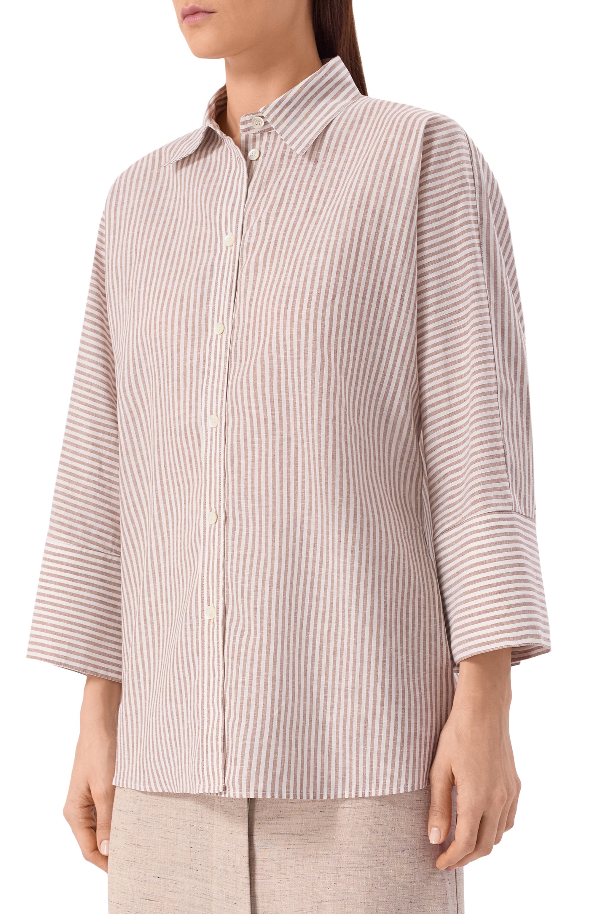 Рубашка изо льна и хлопка PIETRO BRUNELLI, арт. CA2514/LI0028, фото 3