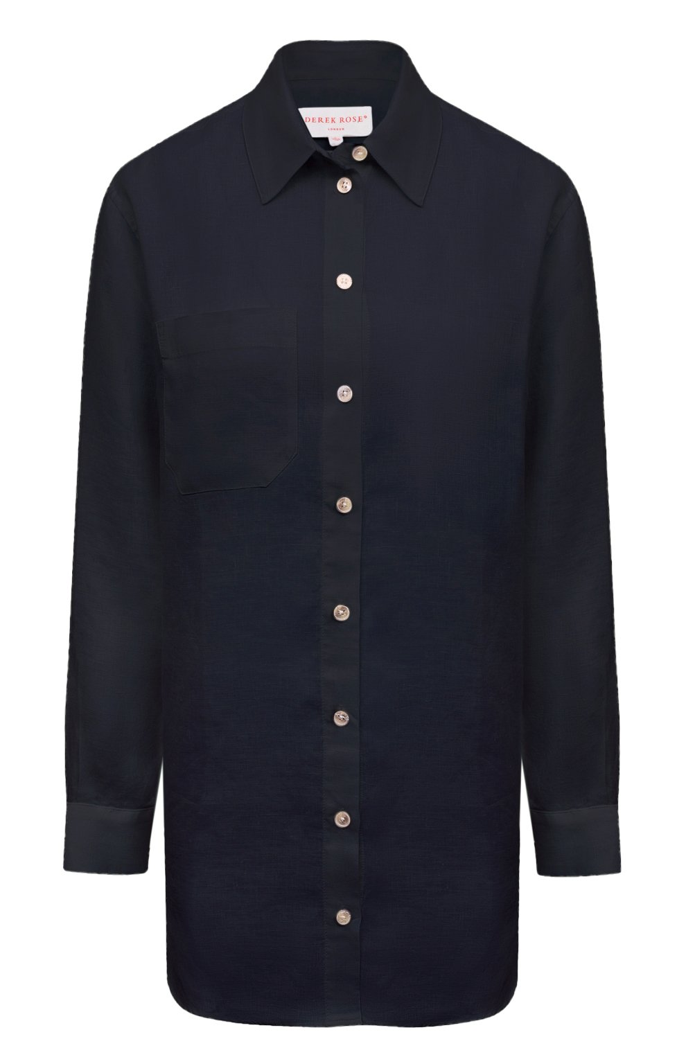Льняная рубашка DEREK ROSE, арт. 1516-SICI001, фото 1